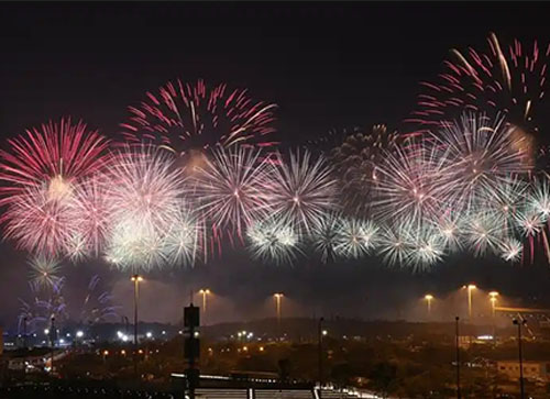 鹿寨县焰火晚会